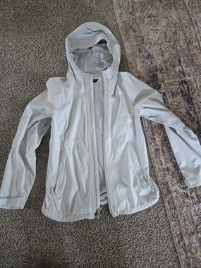 The North Face Women's Light Gray Jacket with Black Label